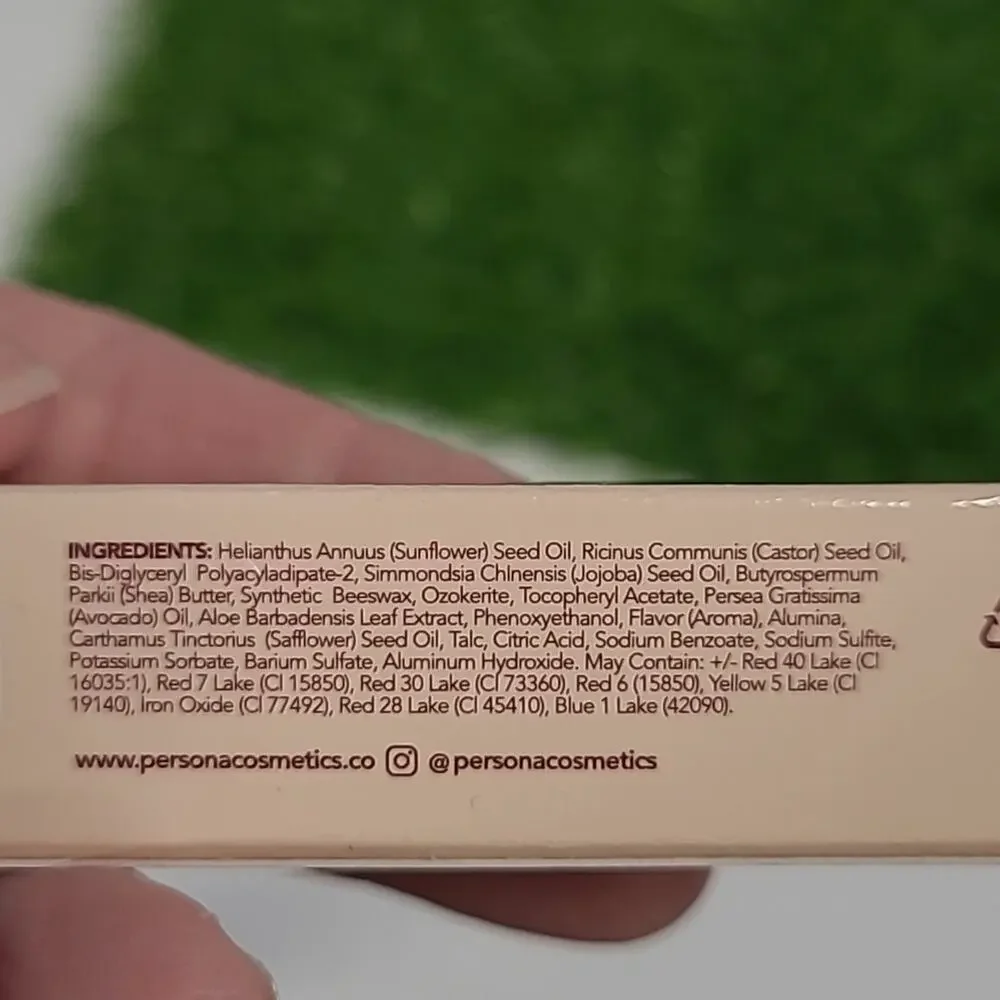 PERSONA Cosmetics E Balm Sheer Red Tinted Lip Balm in Manifest Moisturizing NEW